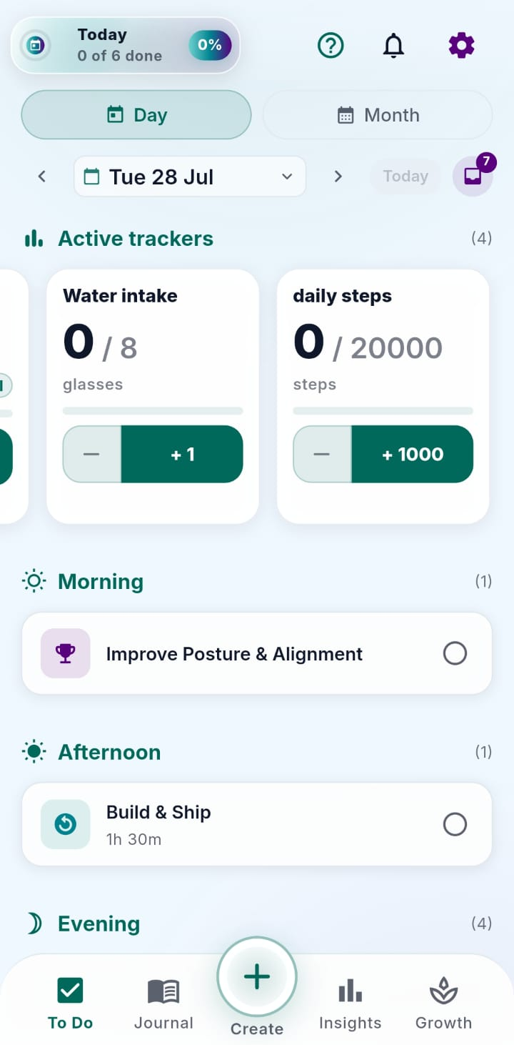 Coralio Home and Today app screenshot